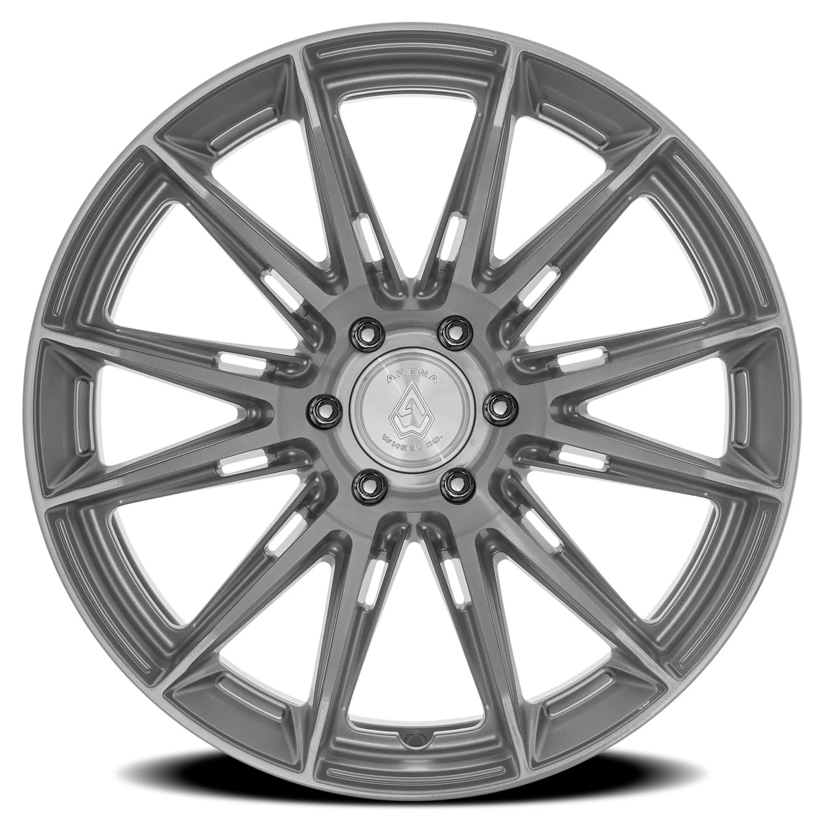 ARENA OFF-ROAD A138 LUSSO - 6X135 BOLT PATTERN - GLOSS SILVER BRUSHED