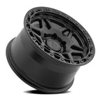 ARENA OFF-ROAD A139 OCTANE - 6X135 BOLT PATTERN - SATIN BLACK CENTER GLOSSY BLACK LIP