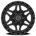 ARENA OFF-ROAD A139 OCTANE - 6X135 BOLT PATTERN - SATIN BLACK CENTER GLOSSY BLACK LIP