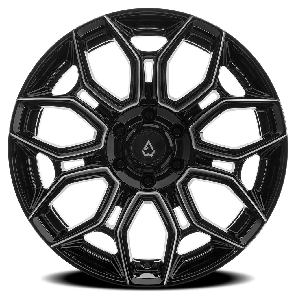 ARENA OFF-ROAD A140 VIPER - 6X135 BOLT PATTERN - GLOSS BLACK AND MILLED