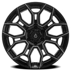 ARENA OFF-ROAD A140 VIPER - 6X135 BOLT PATTERN - GLOSS BLACK AND MILLED