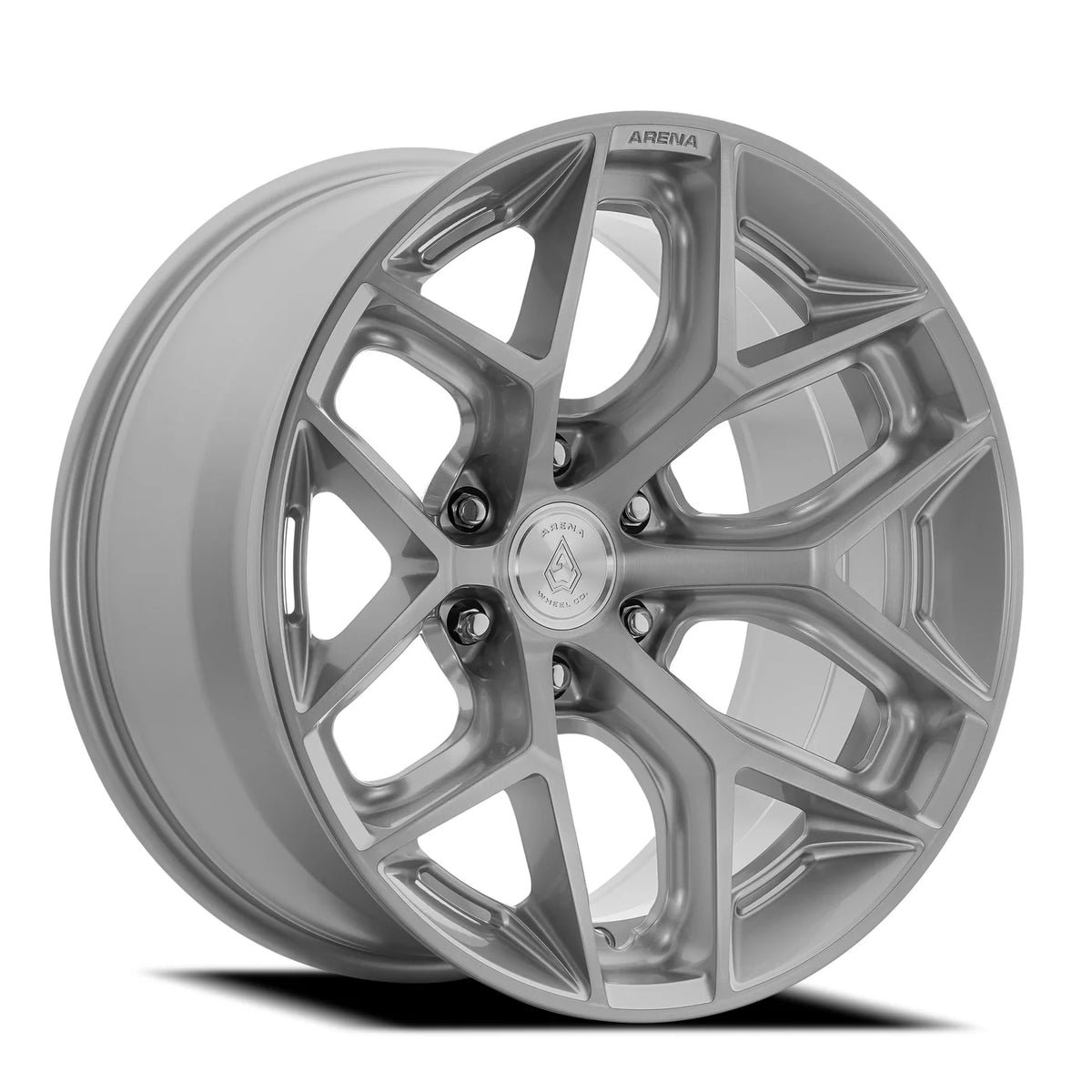 ARENA OFF-ROAD A141 LUXOR - 6X135 BOLT PATTERN - GLOSS SILVER BRUSHED