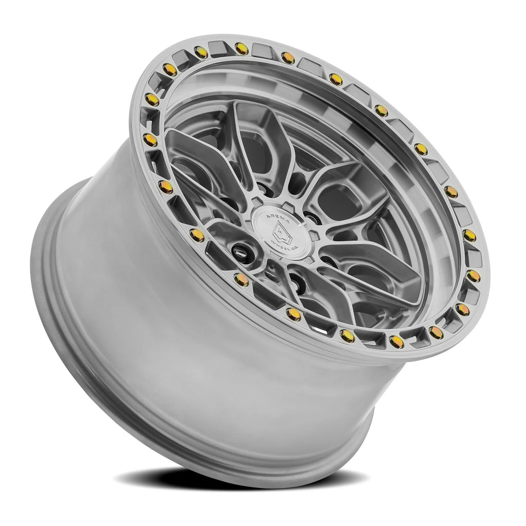 ARENA OFF-ROAD A142 FURY - 6X135 BOLT PATTERN - GLOSS SILVER MACHINED