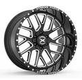 20X10 XTREME FORCE XF-10 WHEELS 6X5.5(139.7) & 6X135 -25 OFFSET - GLOSS BLACK & MILLED