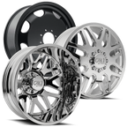 CALI OFF-ROAD INVADER 9115D DUALLY WHEELS 8X200 - CHROME - SET OF 6