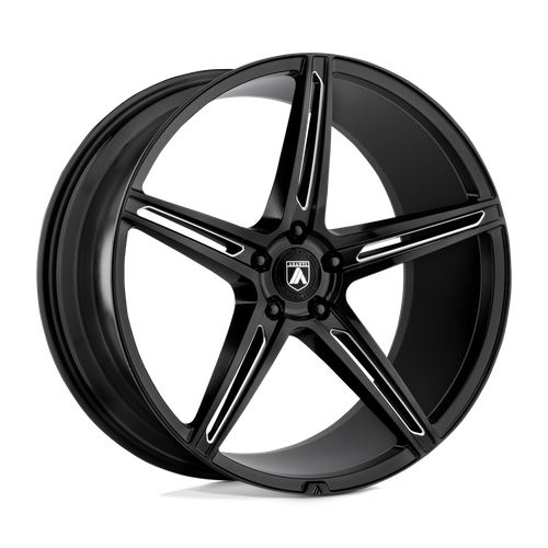 Asanti Black ABL-22 Alpha 5 20x8.5 Inch Gloss Black Milled Wheel with 5x112 Bolt Pattern
