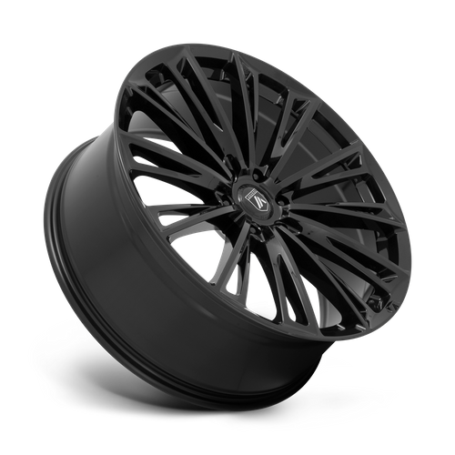 Asanti Black ABL30 Corona 22-Inch Gloss Black Wheel with 5x120 Bolt Pattern and +35 Offset