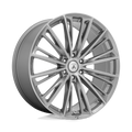 Asanti Black ABL30 Corona 20x9 Titanium Brushed Wheel with 5x114.3 Bolt Pattern and +35 Offset