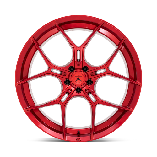 Asanti Black ABL-37 Monarch 22x9 Candy Red Custom Wheel with 5x115 Bolt Pattern and 72.56mm Center Bore