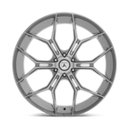 Asanti Black ABL-38 Monarch Truck 22x9.5 Inch Titanium Brushed Wheel with 6x120 Bolt Pattern and 66.9mm Center Bore
