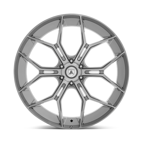 Asanti Black ABL-38 Monarch Truck 22x9.5 Titanium Brushed Wheel with 6x135 Bolt Pattern and 87.10mm Center Bore