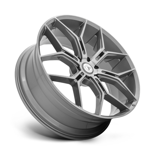 Asanti Black ABL-38 Monarch Truck 22x9.5 Inch Titanium Brushed Wheel with 6x120 Bolt Pattern and 66.9mm Center Bore