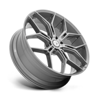 Asanti Black ABL-38 Monarch Truck 22x9.5 Inch Titanium Brushed Wheel with 6x120 Bolt Pattern and 66.9mm Center Bore