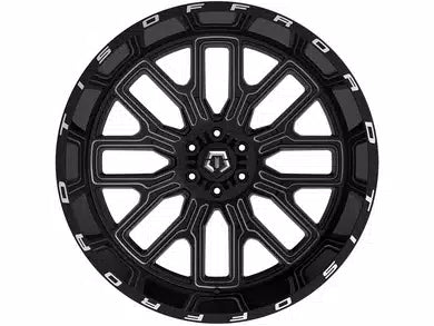 TIS 560BM WHEELS 6X5.5(139.7) & 6X135 - GLOSS BLACK & MILLED