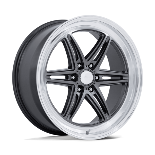 American Racing AR953 Groove 6 Drag 17x10 Inch Wheel with Anthracite Finish and Diamond Cut Lip