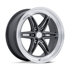 American Racing AR953 Groove 6 Drag 20x9.5 Inch Alloy Wheel with Anthracite Finish and Diamond Cut Lip
