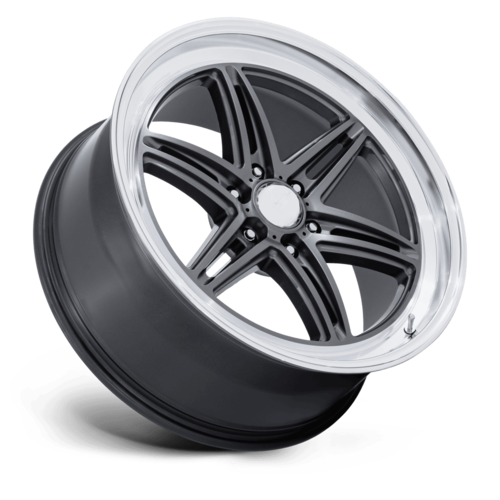 American Racing AR953 Groove 6 Drag 20x9.5 Inch Alloy Wheel with Anthracite Finish and Diamond Cut Lip