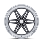 American Racing AR953 Groove 6 Drag 20x9.5 Wheel with Anthracite Finish and Diamond Cut Lip