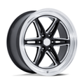 American Racing AR953 Groove 6 Drag 20x9.5 Inch Gloss Black Milled Wheel with Diamond Cut Lip, 6x139.7 Bolt Pattern, +25 Offset