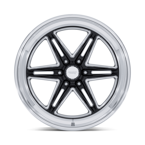 American Racing AR953 Groove 6 Drag 20x9.5 Inch Gloss Black Milled Wheel with Diamond Cut Lip, 6x139.7 Bolt Pattern, +25 Offset