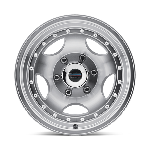 American Racing AR23 Type 23 15x7 Machined with Clear Coat -6mm Offset, 5x127 Bolt Pattern
