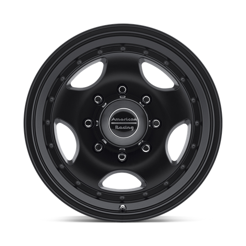 American Racing AR23 16x7 Satin Black Off-Road Wheel with -6mm Offset and 8x165.1 Bolt Pattern