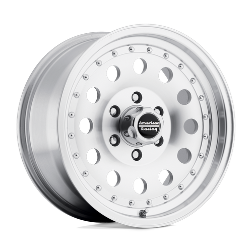 American Racing AR62 Outlaw II 17x8 Machined with Clear Coat, 6x139.7 Bolt Pattern, 0mm Offset