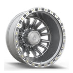 22X8.25 ARENA OFF-ROAD A132 DUALLY BLITZ - 8X200 BOLT PATTERN - GLOSS SILVER MACHINED