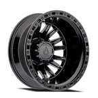 22X8.25 ARENA OFF-ROAD A132 DUALLY BLITZ - 8X200 BOLT PATTERN - GLOSSY BLACK