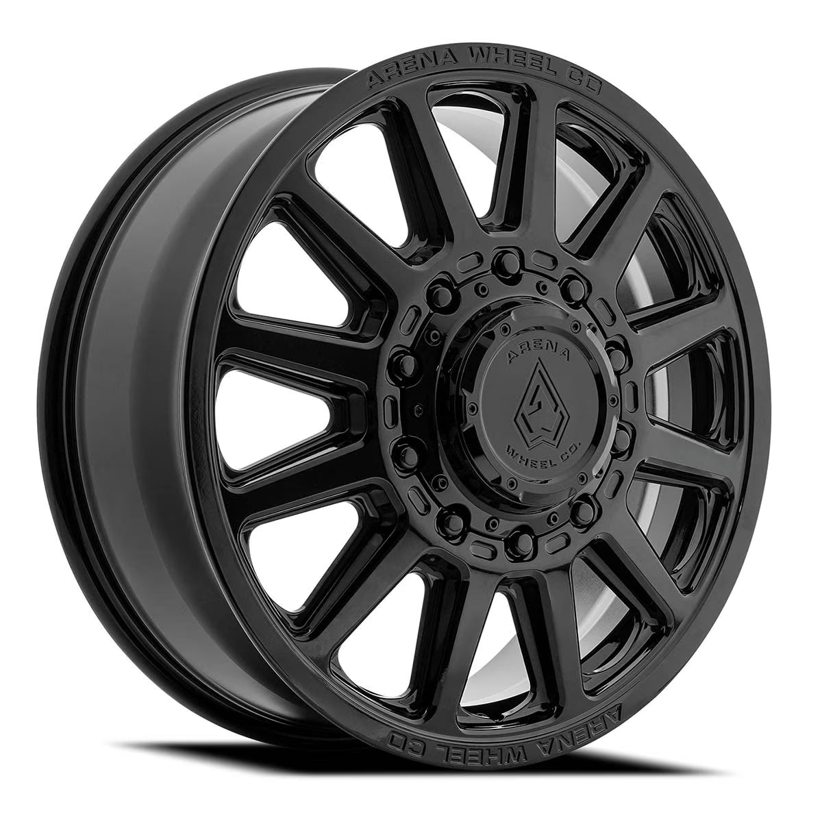 22X8.25 ARENA OFF-ROAD A128 DUALLY ENDURO - 8X200 BOLT PATTERN - GLOSSY BLACK