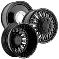 ARENA OFF-ROAD A121 DUALLY MONARCH - 8X200 BOLT PATTERN - GLOSS BLACK AND MILLED