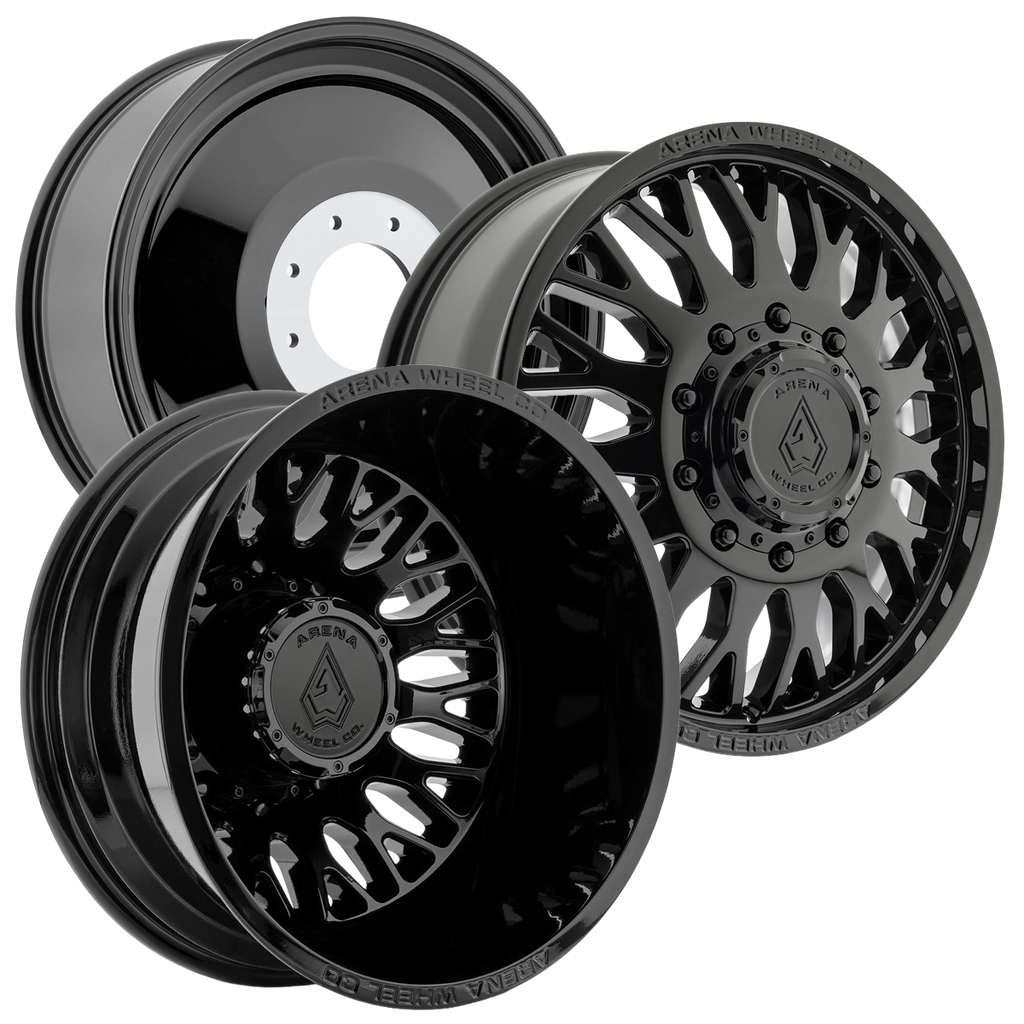 ARENA OFF-ROAD A121 DUALLY MONARCH - 8X200 BOLT PATTERN - GLOSSY BLACK