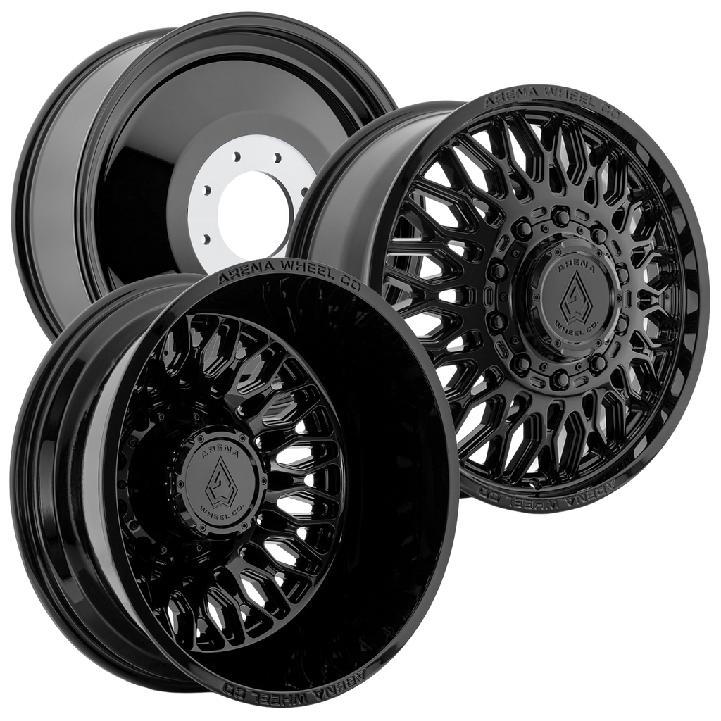 ARENA OFF-ROAD A129 DUALLY VALKYRIE - 8X200 BOLT PATTERN - GLOSSY BLACK