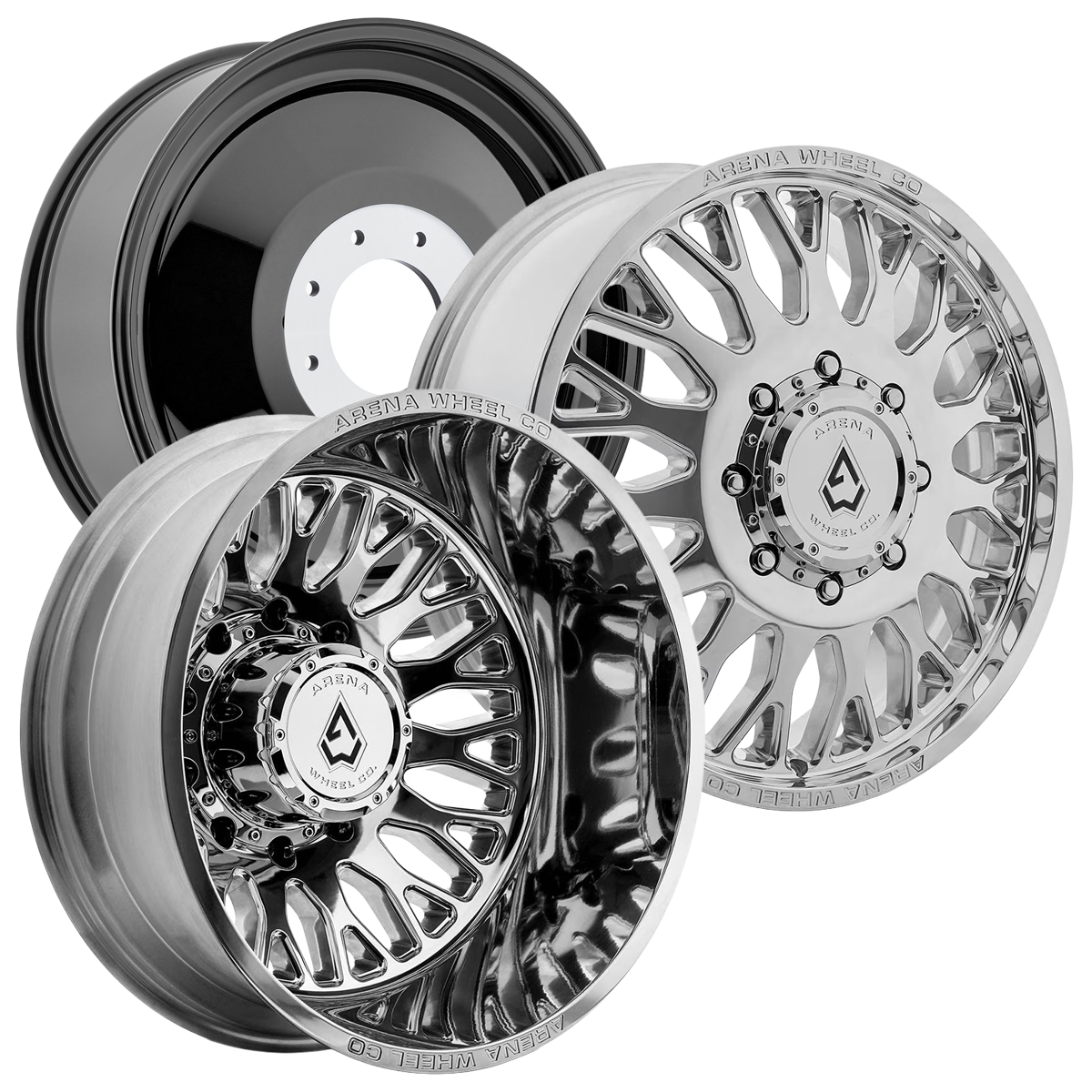 20X8.25 ARENA OFF-ROAD A121 DUALLY MONARCH - 8X200 BOLT PATTERN - MILLED AND POLISHED