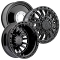 22X8.25 ARENA OFF-ROAD A132 DUALLY BLITZ - 8X200 BOLT PATTERN - GLOSSY BLACK