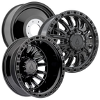 22X8.25 ARENA OFF-ROAD A132 DUALLY BLITZ - 8X200 BOLT PATTERN - GLOSSY BLACK