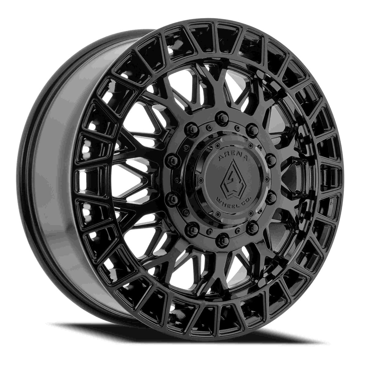22X8.25 ARENA OFF-ROAD A127 DUALLY INNOVATOR - 8X200 BOLT PATTERN - GLOSSY BLACK