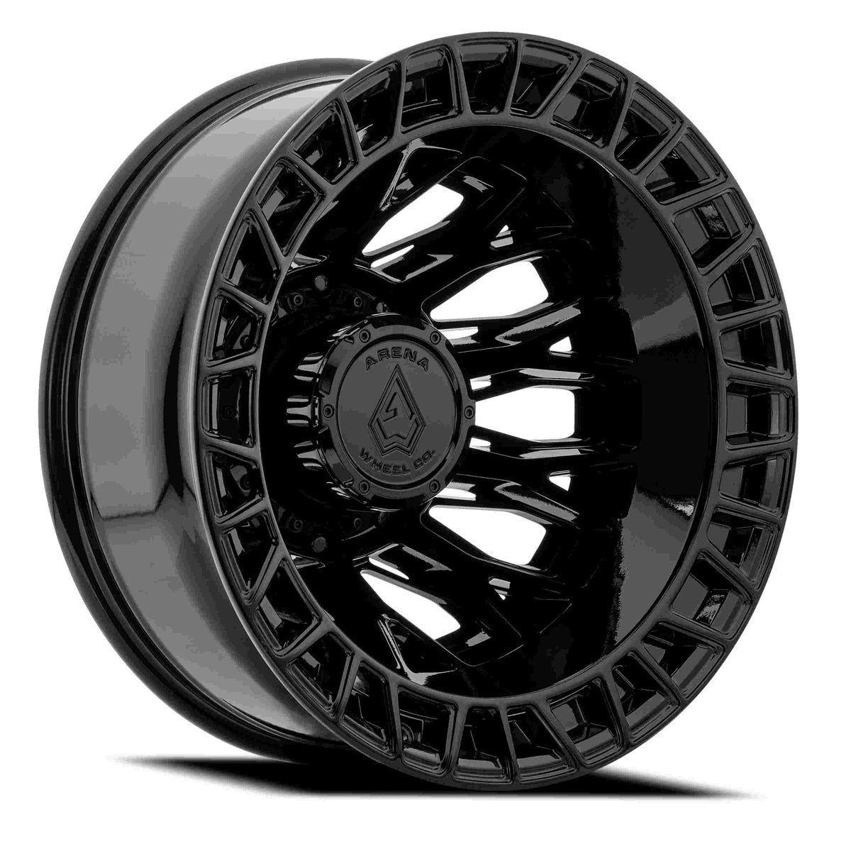 22X8.25 ARENA OFF-ROAD A127 DUALLY INNOVATOR - 8X200 BOLT PATTERN - GLOSSY BLACK