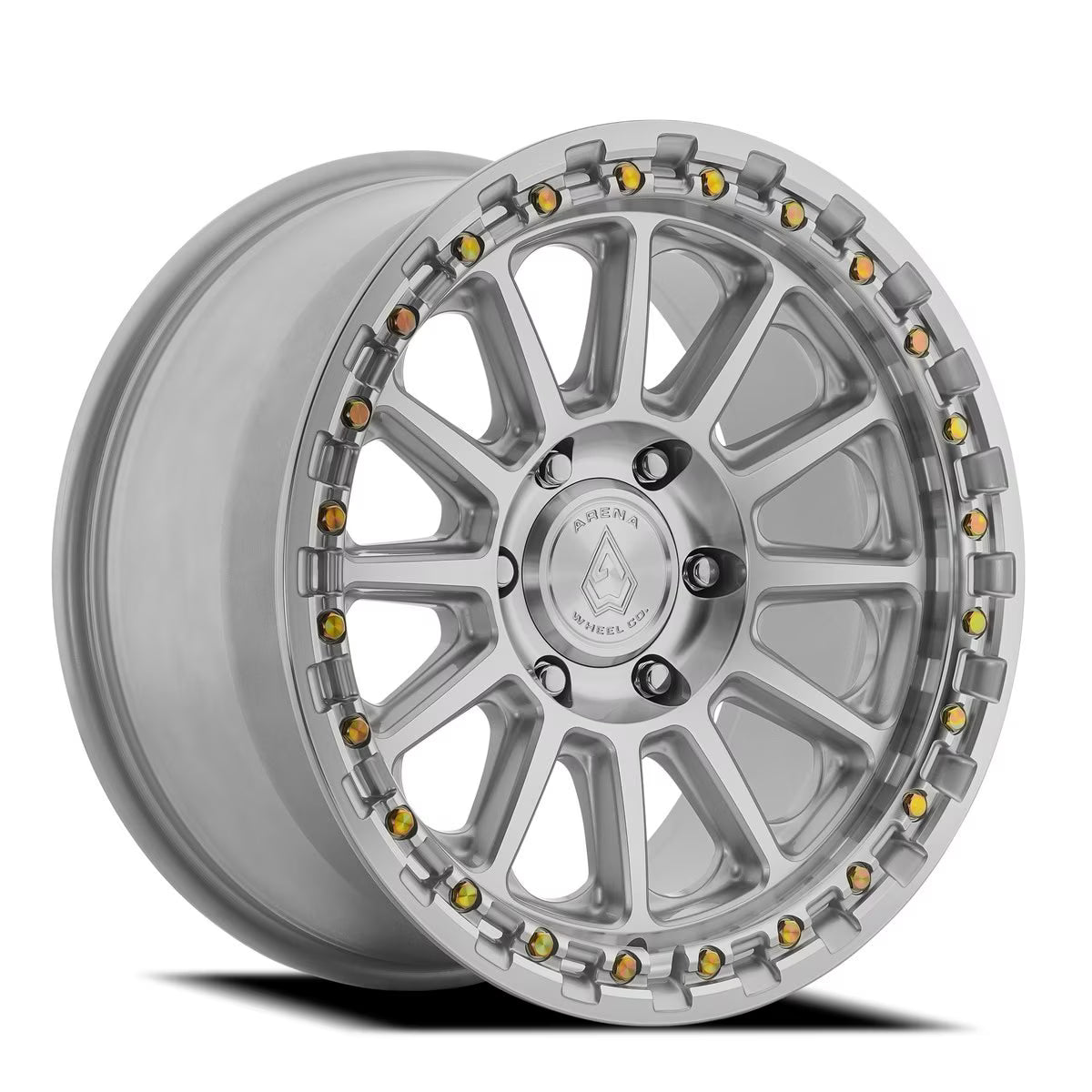 ARENA OFF-ROAD A128 ENDURO - 6X135 BOLT PATTERN - GLOSS SILVER MACHINED