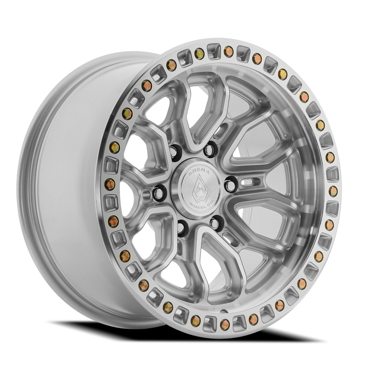 ARENA OFF-ROAD A120 TERRA - 6X135 BOLT PATTERN - GLOSS SILVER MACHINED