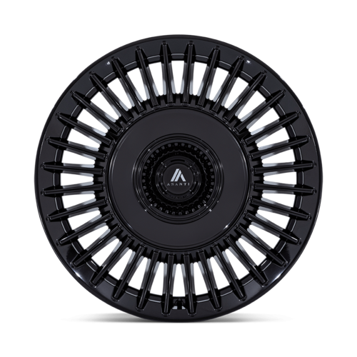 Asanti Black AB040 TIARA 20x10.5 Gloss Black Wheel with 5x112/5x114.3 Bolt Pattern and +40 Offset