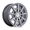 Asanti Black AB041 ESQUIRE 20x9 Gloss Anthracite Bright Mach Wheel with 5x112/5x114.3 Bolt Pattern and +35 Offset