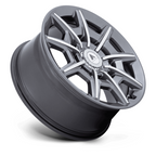 Asanti Black AB041 ESQUIRE 22x10.5 Inch Gloss Anthracite Bright Mach Wheel with 5x112/120 Bolt Pattern and 38mm Offset