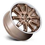 Asanti Black AB047 Imperator 20x9 Bronze Machined Wheel - 5x112 Bolt Pattern +27 Offset