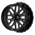 TIS 560BM WHEELS 6X5.5(139.7) & 6X135 - GLOSS BLACK & MILLED