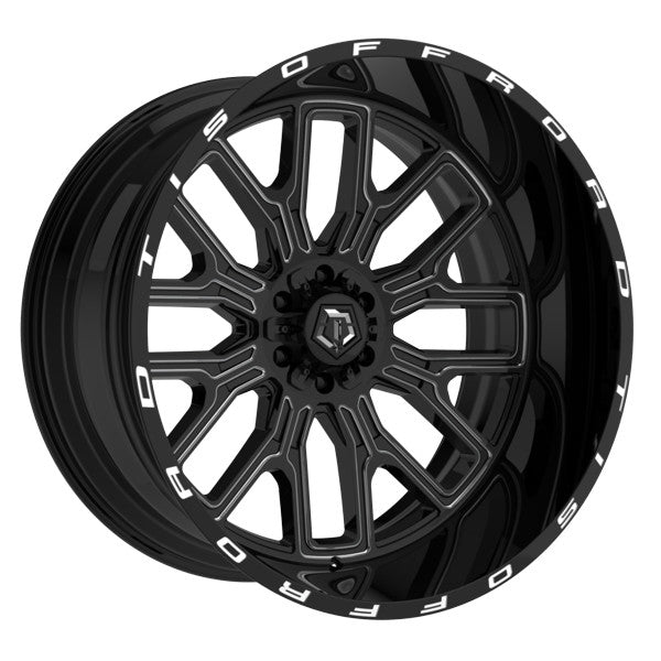 TIS 560BM WHEELS 6X5.5(139.7) & 6X135 - GLOSS BLACK & MILLED