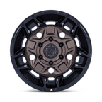 Black Rhino Hard Alloys BR028 GUARD 17x8.5 Inch Burnt Bronze with Matte Black Lip