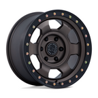 Black Rhino Hard Alloys BR029 Trooper 17x8.5 Inch Burnt Bronze with Matte Black Lip Wheels