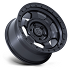 Black Rhino Hard Alloys BR029 Trooper 17x8.5 Matte Black Wheel with 5x127 Bolt Pattern and -10 Offset