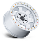 Black Rhino Hard Alloys BR029 TROOPER 17x8.5 Inch Gloss Silver Machined Face Wheel